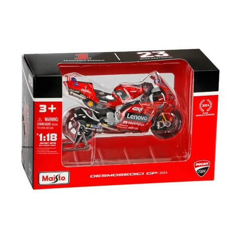 Maisto Ducati Lenovo Team 2024 Francesco Bagnaia motocikla modelis 1:18 MAISTO MOTOVEIKALS 21