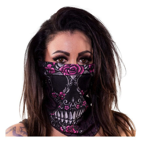Maska-tunelis LETHAL THREAT FLORAL SKULL OneSize LETHAL THREAT MOTOVEIKALS 21