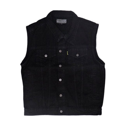 MCS denim vest black MCS MOTOVEIKALS 21