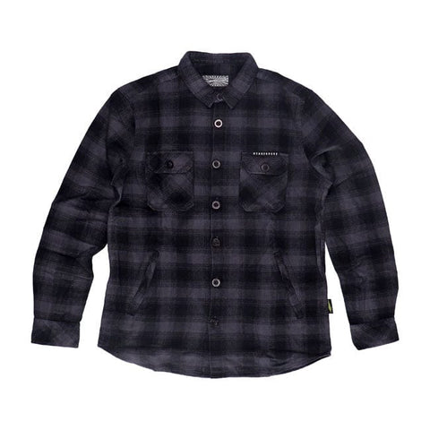 MCS Worker flanel shirt black/grey MCS MOTOVEIKALS 21