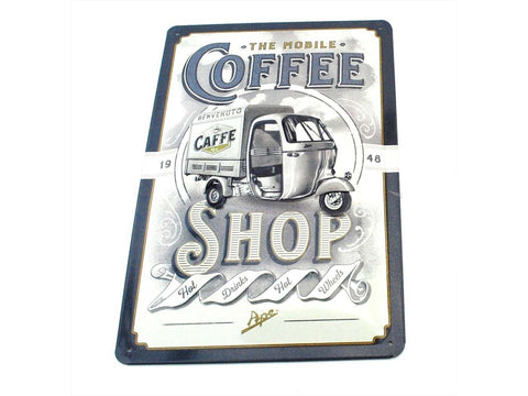 Metal sign Coffee 300mm high 200mm wide for moped mokick DIVERSE / IMPORT MOTOVEIKALS 21