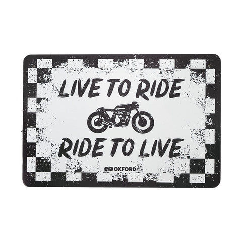 Metāla izkārtne Oxford LIVE TO RIDE OXFORD MOTOVEIKALS 21