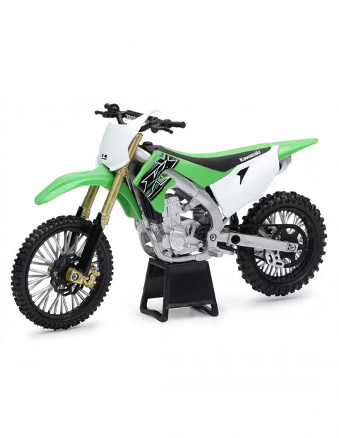 Miniatūrs motocikla modelis Motor Cross KAWASAKI KX260 MIX 1:32 New Ray MOTOVEIKALS 21