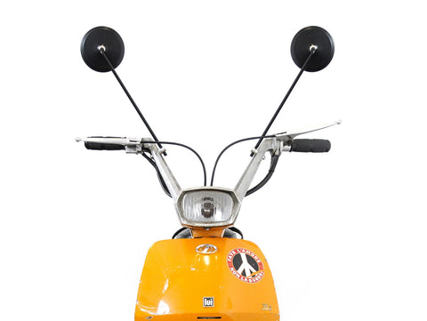 Mirror black -bgm PRO- Lambretta Lui 50CL, Lui 75 S&SL , Luna, Vega ,Cometa round BGM PRO MOTOVEIKALS 21