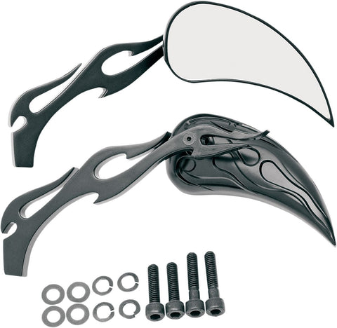 Mirror Flm/Flm Stm Blk DRAG SPECIALTIES DRAG SPECIALTIES MOTOVEIKALS 21