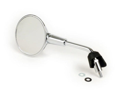 mirror left Moto Nostra Shorty chrome for Vespa GTS 125-300 HPE 19-, Primavera 50-150, Vespa Sprint 50-150 MOTO NOSTRA MOTOVEIKALS 21