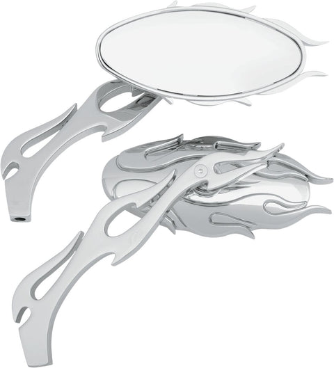 Mirror Ovl Flm Chr DRAG SPECIALTIES DRAG SPECIALTIES MOTOVEIKALS 21
