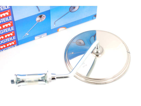 Mirror stainless steel bumm diameter 110mm for moped, mokick, moped BUMM MOTOVEIKALS 21