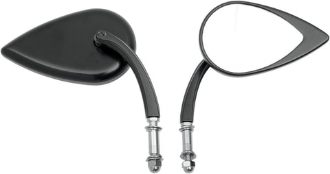 Mirror T-Drop Blk S. Stm DRAG SPECIALTIES DRAG SPECIALTIES MOTOVEIKALS 21