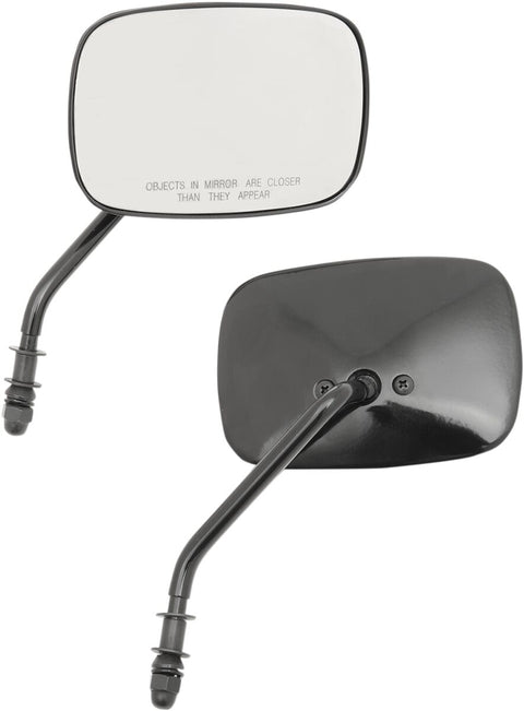 Mirrors Rect Blk Shrt DRAG SPECIALTIES DRAG SPECIALTIES MOTOVEIKALS 21