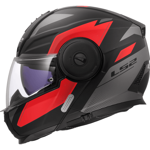 Modulārā ķivere LS2 FF902 SCOPE II DURIA matte black red LS2 MOTOVEIKALS 21