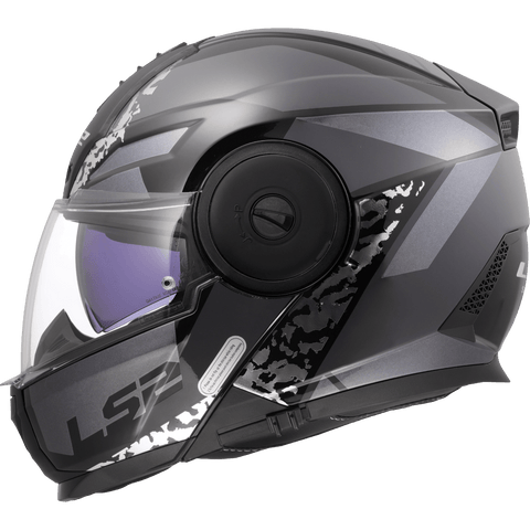Modulārā ķivere LS2 FF902 SCOPE II OXYD black titanium LS2 MOTOVEIKALS 21
