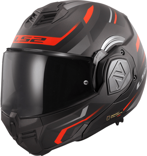 Modulārā ķivere LS2 FF906 ADVANT KUKA matte black / red LS2 MOTOVEIKALS 21