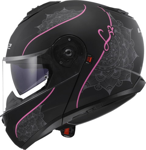Modulārā ķivere LS2 FF908 STROBE II LUX matt black pink LS2 MOTOVEIKALS 21