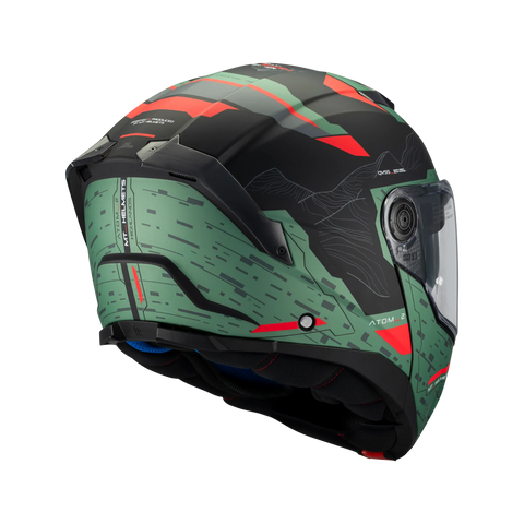 Modulārā ķivere MT ATOM 2 SV HIGHLANDS C6 black / green MT HELMETS MOTOVEIKALS 21