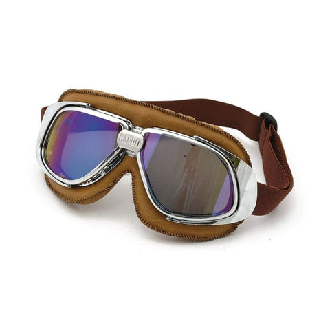 Moto brilles BANDIT brown ar irīdija briļļu lēcām BANDIT MOTOVEIKALS 21