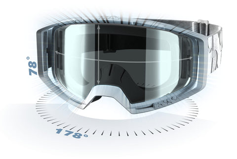 Moto brilles IXS Trigger White / Mirror Silver One-Size IXS MOTOVEIKALS 21