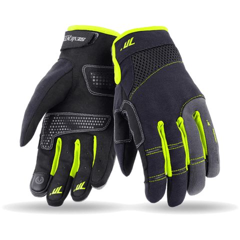 Moto cimdi 70Degrees C48 URBAN black/yellow 2XL 70 DEGREES MOTOVEIKALS 21