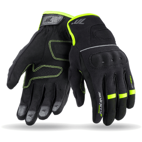 Moto cimdi 70Degrees C54 vīriešu black/fluor yellow 2XL 70 DEGREES MOTOVEIKALS 21