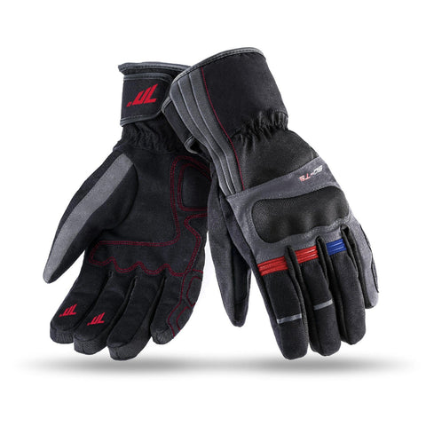 Moto cimdi 70Degrees T5 touring vīriešu black/grey/red/ blue 2XL 70 DEGREES MOTOVEIKALS 21