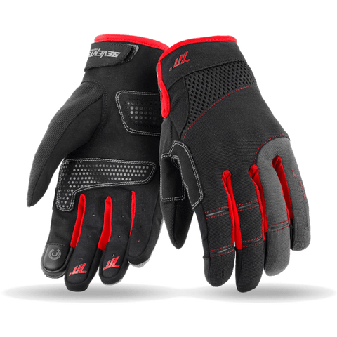 Moto cimdi 70Degrees VERANO URBAN black/ red 2XL 70 DEGREES MOTOVEIKALS 21
