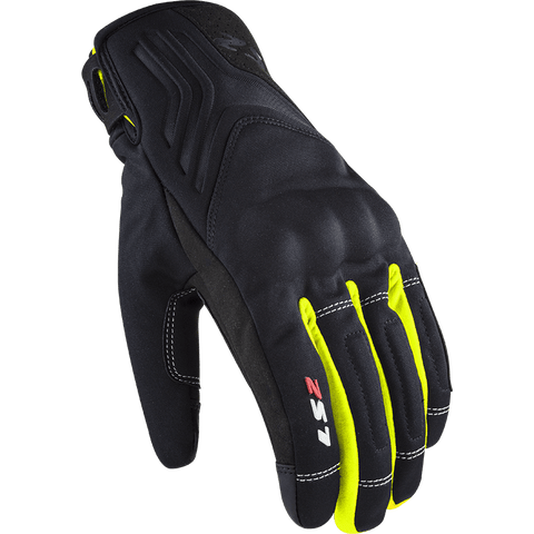 Moto cimdi LS2 JET II Black H-V yellow 2XL LS2 MOTOVEIKALS 21