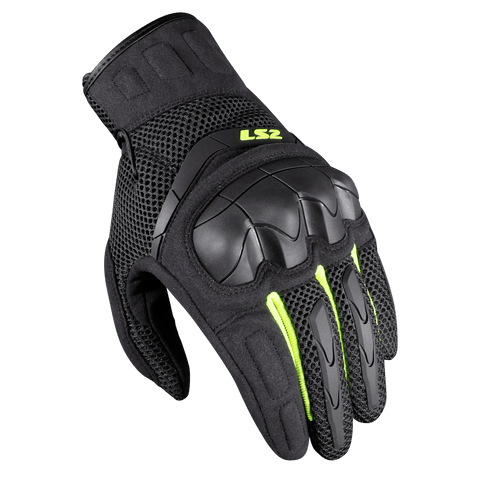 Moto cimdi LS2 KUBRA anthracite H-V Yellow 2XL LS2 MOTOVEIKALS 21