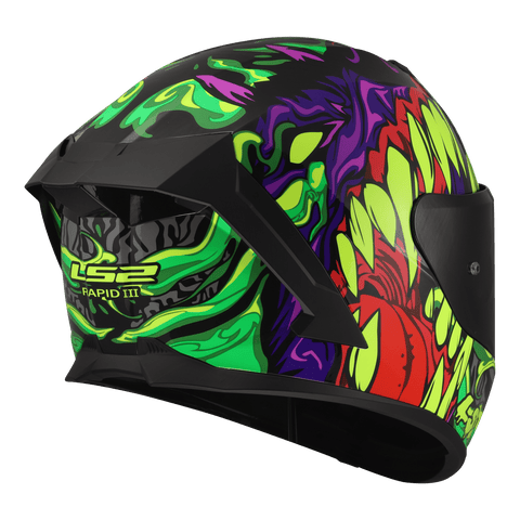 Moto ķivere LS2 FF820 Rapid III lycant purple green LS2 MOTOVEIKALS 21