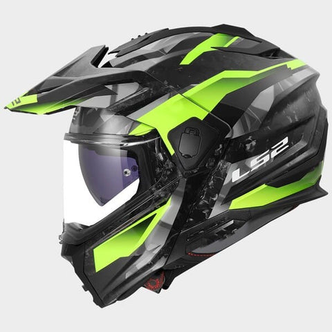 Moto ķivere LS2 RANGER FF909 CARBON STRIKE gloss H-V yellow LS2 MOTOVEIKALS 21