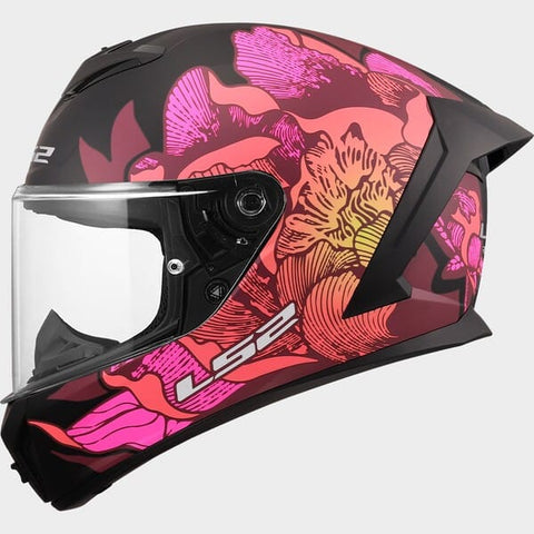 Moto ķivere LS2 Rapid III FF820 POPPIES II matt black pink LS2 MOTOVEIKALS 21