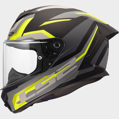Moto ķivere LS2 Rapid III HYPER matt black H-V yellow LS2 MOTOVEIKALS 21