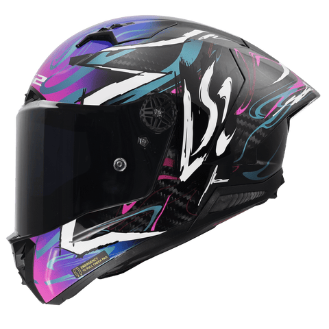 Moto ķivere LS2 Thunder GP FF805 DRIFT gloss blue purple W7D26 MOTOVEIKALS 21