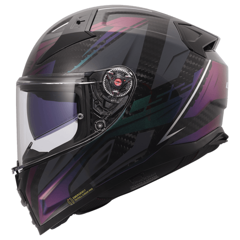 Moto ķivere LS2 Vector II CARBON FF811 SAVAGE gloss chameleon LS2 MOTOVEIKALS 21