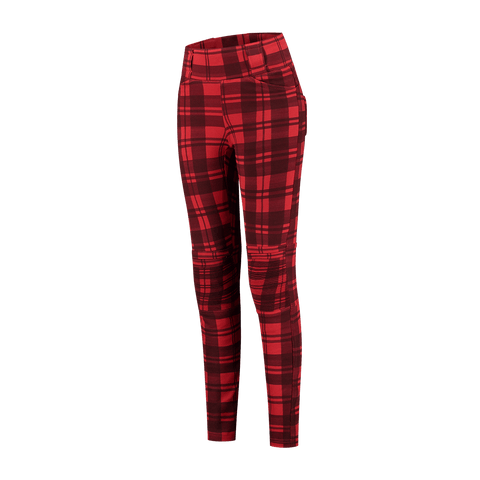 Moto legingi RUSTY STITCHES CLAUDIA V2 red / black RUSTY STITCHES MOTOVEIKALS 21
