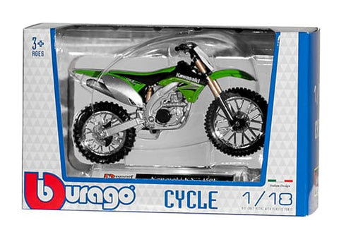 Motocikla modelītis Kawasaki Cross 1:18 BBURAGO MOTOVEIKALS 21