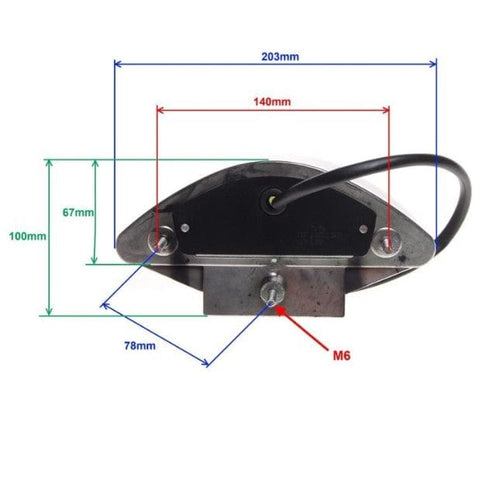 Motociklu aizmugures lukturis 50 LED REPLICA MOTOVEIKALS 21