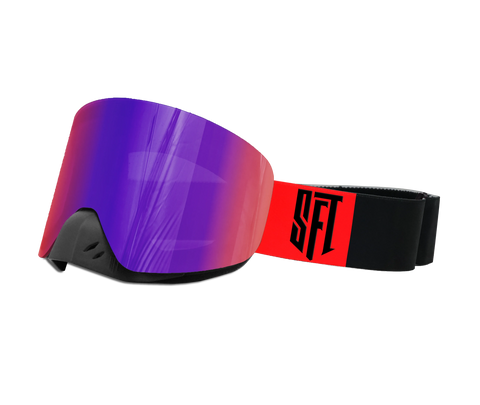 Motokrosa briļļu komplekts SFT Fast Black Red Magic STUNT FREAKS TEAM MOTOVEIKALS 21