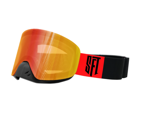 Motokrosa briļļu komplekts SFT Fast Black Red Magic STUNT FREAKS TEAM MOTOVEIKALS 21