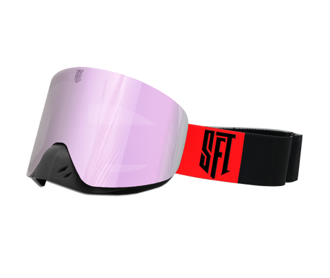 Motokrosa briļļu komplekts SFT Fast Black Red Magic STUNT FREAKS TEAM MOTOVEIKALS 21