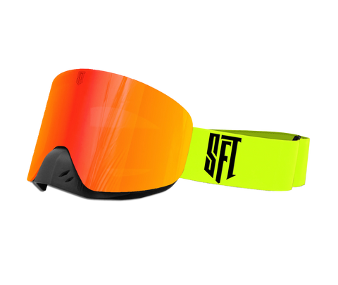 Motokrosa briļļu komplekts SFT Fast Neon Yellow Magic STUNT FREAKS TEAM MOTOVEIKALS 21
