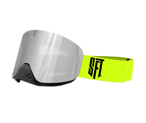 Motokrosa briļļu komplekts SFT Fast Neon Yellow Magic STUNT FREAKS TEAM MOTOVEIKALS 21