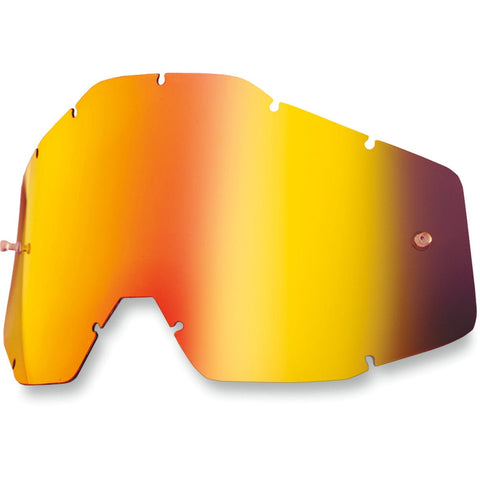 Motokrosa briļļu stikls 100% MIRROR / RED 100% MOTOVEIKALS 21