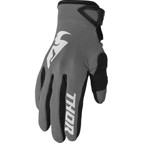 Motokrosa cimdi bēŗnu THOR SECTOR gray / white S THOR MOTOVEIKALS 21
