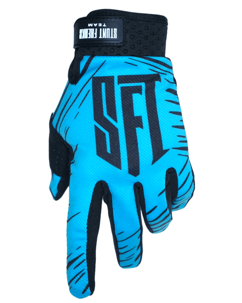 Motokrosa cimdi SFT Touch Blue zili STUNT FREAKS TEAM MOTOVEIKALS 21