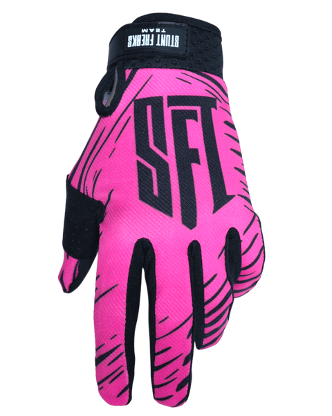 Motokrosa cimdi SFT Touch Pink rozā STUNT FREAKS TEAM MOTOVEIKALS 21