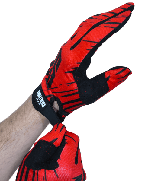 Motokrosa cimdi SFT Touch Red sarkani STUNT FREAKS TEAM MOTOVEIKALS 21