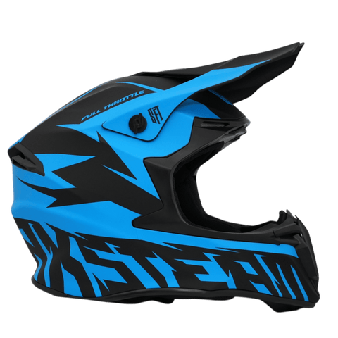 Motokrosa ķivere SFT Flatout Blue zila STUNT FREAKS TEAM MOTOVEIKALS 21