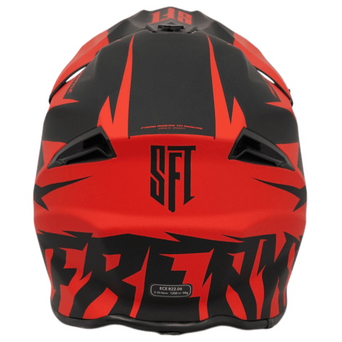 Motokrosa ķivere SFT Flatout Red sarkana STUNT FREAKS TEAM MOTOVEIKALS 21
