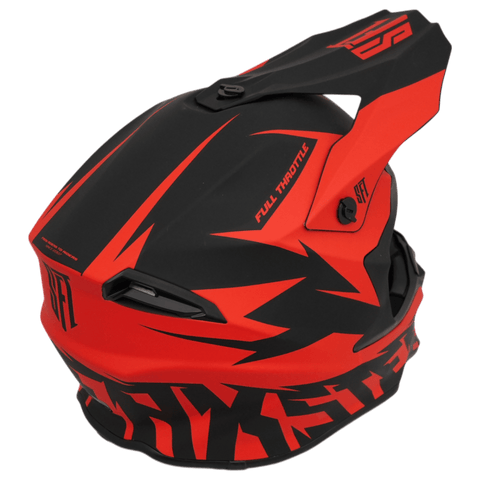 Motokrosa ķivere SFT Flatout Red sarkana STUNT FREAKS TEAM MOTOVEIKALS 21