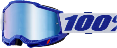 Motokrosa (MX) brilles 100% Accuri 2 Blue Mirror Blue 100% MOTOVEIKALS 21